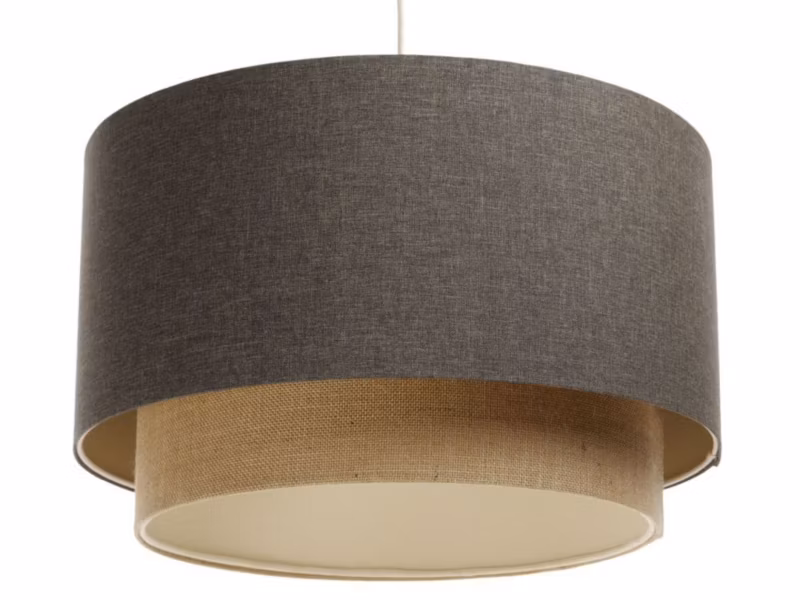 Lampa Bps Koncept wisząca ERUTAN DOUBLE 60 szara/beżowa 1 szt