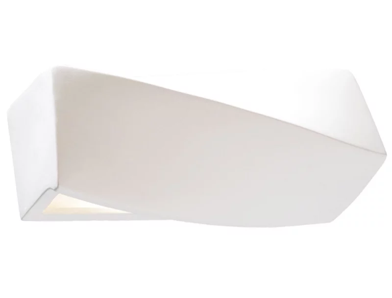 Kinkiet ścienny Sollux Lighting Sigma biały 1 x E27 x 60W IP20 wym: 15 x 35 x 12 cm – 1 szt.