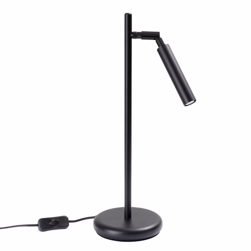 Lampa biurkowa Sollux Lighting Pastelo czarna 1 x G9 x 8W IP20 wym: 43 x 14 x 20 cm metal – 1 szt.