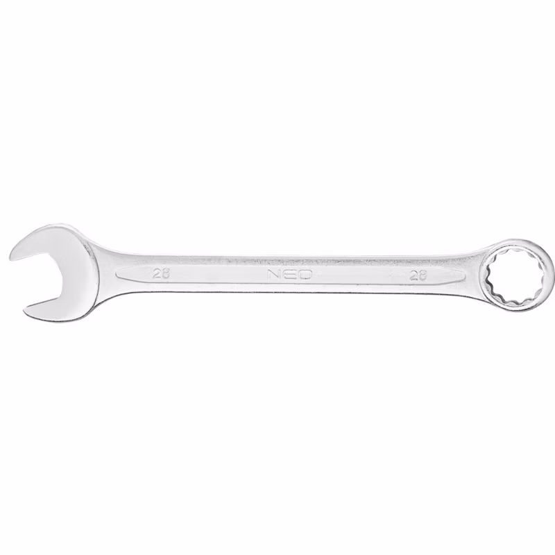 Klucz płasko-oczkowy NEO TOOLS 28 x 310 mm wykończenie satynowe 1 szt.