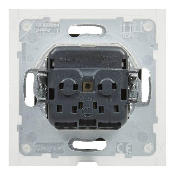 SUNO Gniazdo SCHUKO 2P+Z czarne 16A 250V IP44 zaciski automatyczne z przesłoną 721423