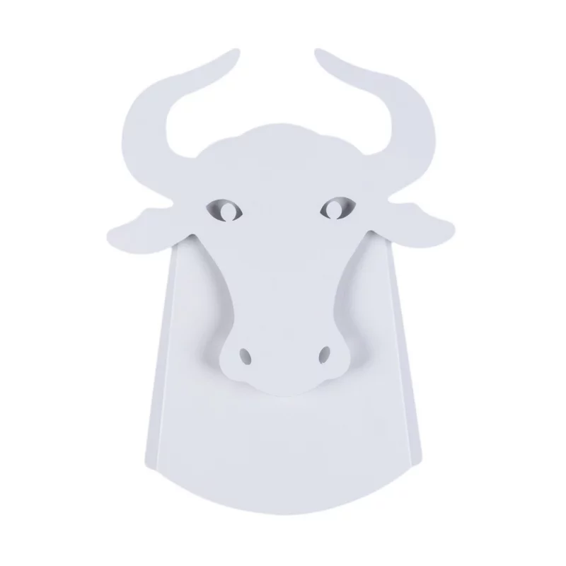 Kinkiet ścienny Abigali Bull-W biały LED 6W 3000K IP20 wym: 38 x 36 x 5,5 cm – 1 szt.