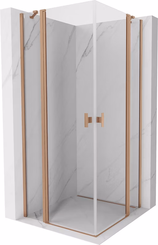 Kabina prysznicowa uchylna Mexen Mist transparentna 115×115 cm 1 szt.