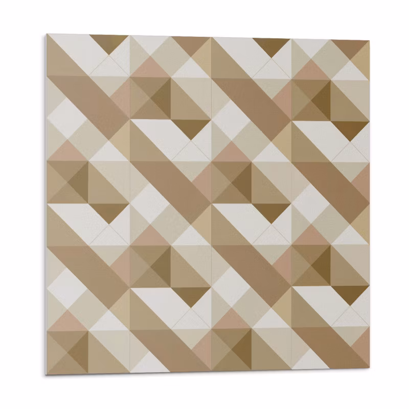 Kafelki samoprzylepne Wallfluent 50×50 cm Naturalne wzory inspirowane geometrią 4 szt.