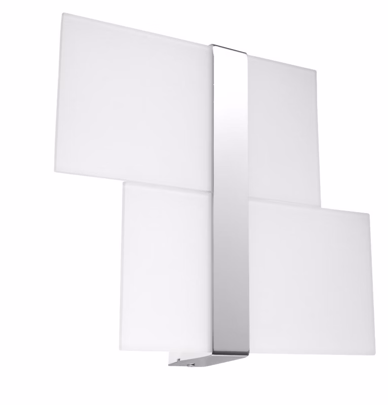 Kinkiet ścienny Sollux Lighting Massimo biały chromowany 2 x G9 x 40W IP20 wym: 28 x 39 x 6 cm – 1 szt.