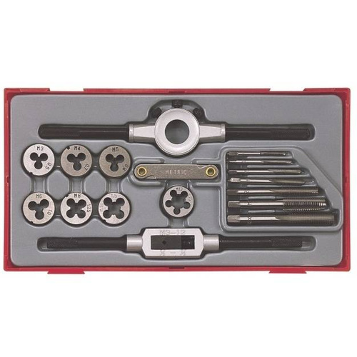Zestaw gwintowników i narzynek Teng Tools TTTD17 – komplet 17 elementów
