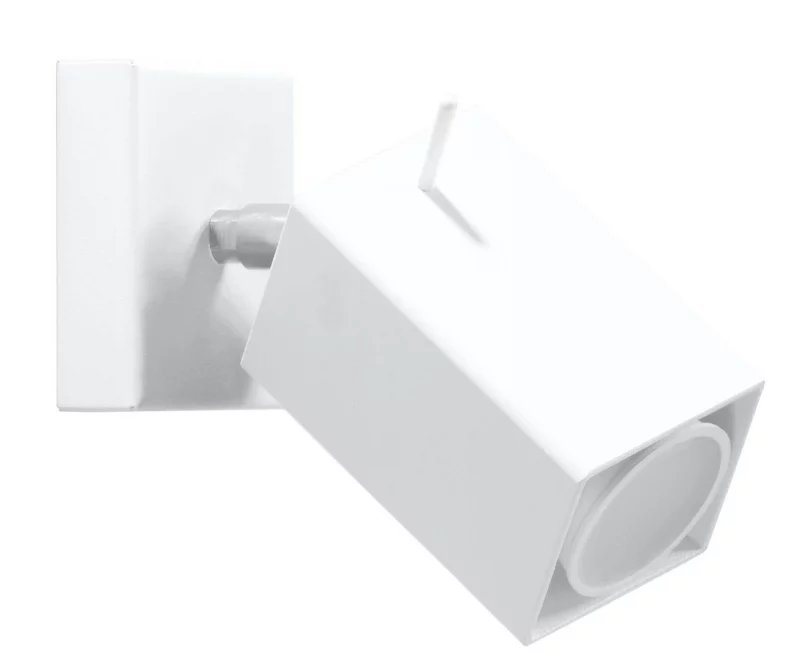 Kinkiet ścienny Sollux Lighting Merida biały 1 x GU10 x 40W IP20 wym: 10 x 15 x 15 cm – 1 szt.