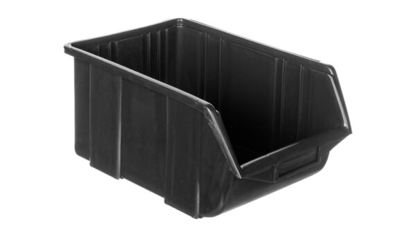 Pojemnik magazynowy plastikowy 36×22,5×16,5cm czarny 79R184