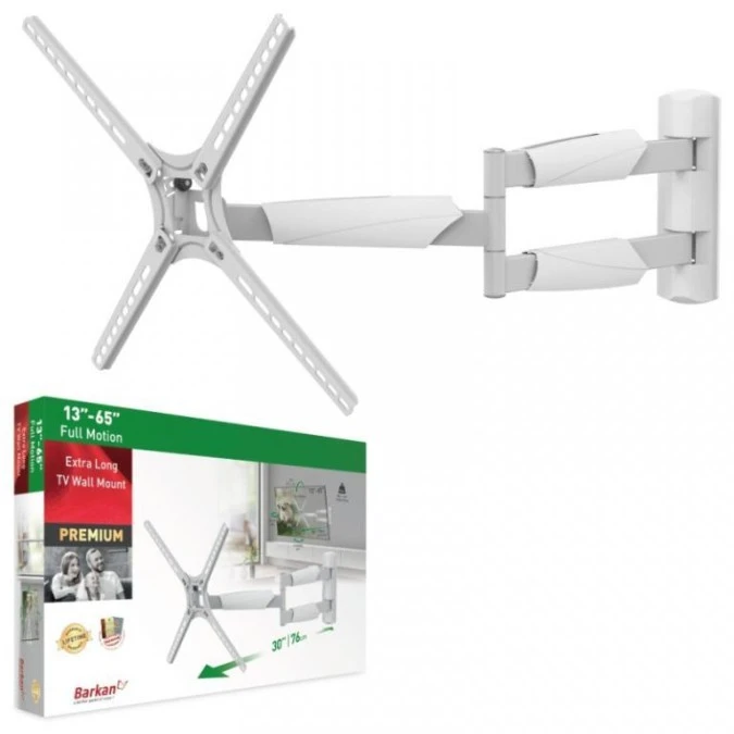 Uchwyt ścienny TV 13‑65 cali LED/LCD 36kg obrotowy, długi BM343XLW