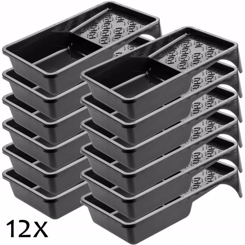 Kuweta malarska KADAX Na Wałek Farba 160 mm Czarna 12szt