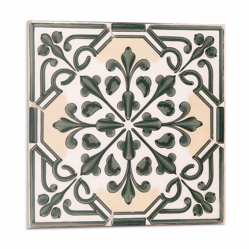 Kafelki samoprzylepne Wallfluent 30×30 cm Motyw botaniczny na płytce 9 szt.