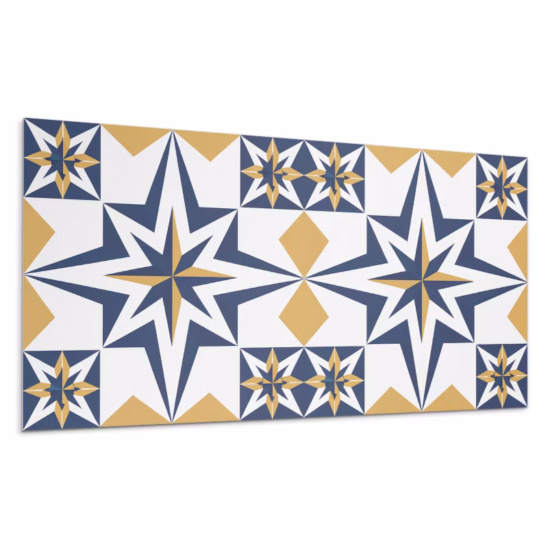 Kafelki samoprzylepne Wallfluent 40×20 cm Kwantowe gwiazdy w geometrycznych formach 10 szt.