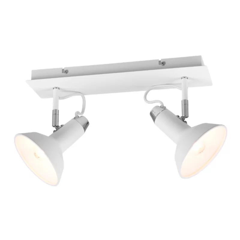 Kinkiet ścienny Trio Roxie biały chromowany 2 x E14 x IP20 wym: 40 x 13,8 cm – 1 szt.
