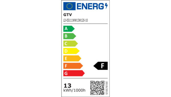 Żarówka LED GU10 ES111 12,5W 1100lm 3000K 120st. AC220-240V czarny LD-ES111WW13W120-10