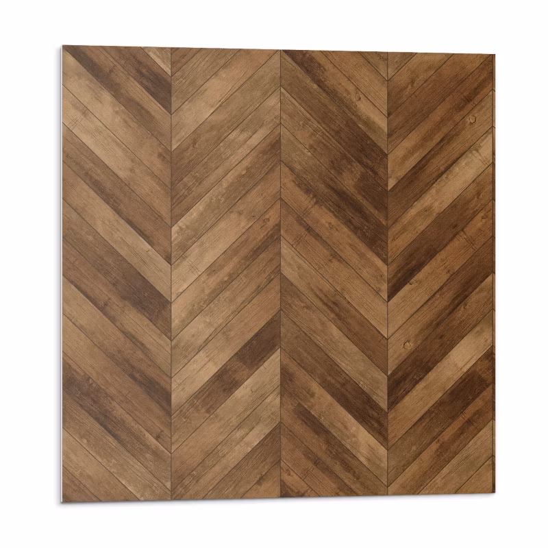 Kafelki samoprzylepne Wallfluent 20×20 cm Motyw desek w jodełkę 20 szt.