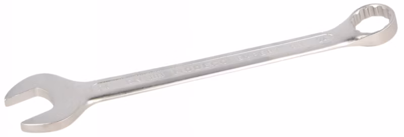 Klucz płasko-oczkowy Modeco Expert 24 mm Cr-V satin – zawieszka plastikowa – 1 szt.