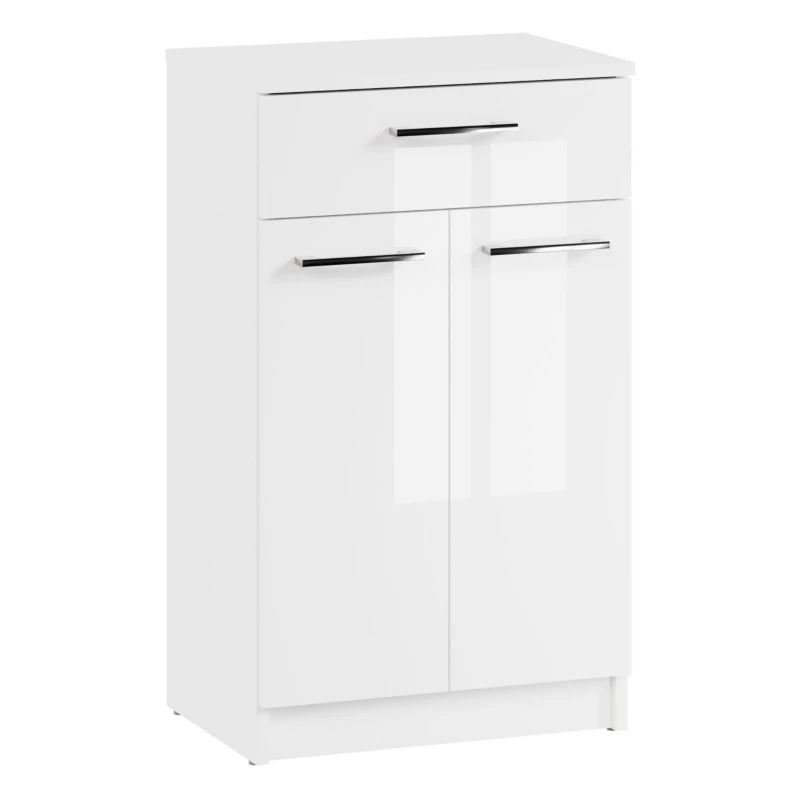 Komoda łazienkowa MyFurni 50 cm biała połysk stojąca 1 szt. 5905369502699