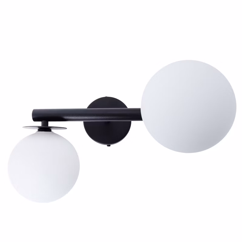 Kinkiet ścienny Sigma Lighting Avola czarno-biały 2 x G9 x IP20 wym: 19 x 31 x 25 cm – 1 szt.