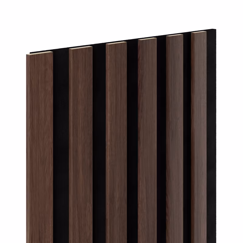 Lamel ścienny na czarnym filcu 6L Marbet Design WOODLINE SLIM 270×30 cm Dąb ciemny 1 szt.