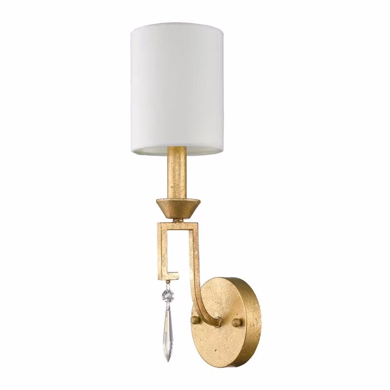 Kinkiet ścienny Gilded Nola Lemuria postarzane złoto 1 x E14 x 40W IP20 wym: 45,1 x 12,7 x 11,4 cm – 1 szt.