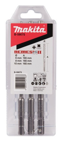 Makita zestaw wierteł Nemesis 2 SDS PLUS 3 sztuki B-59075