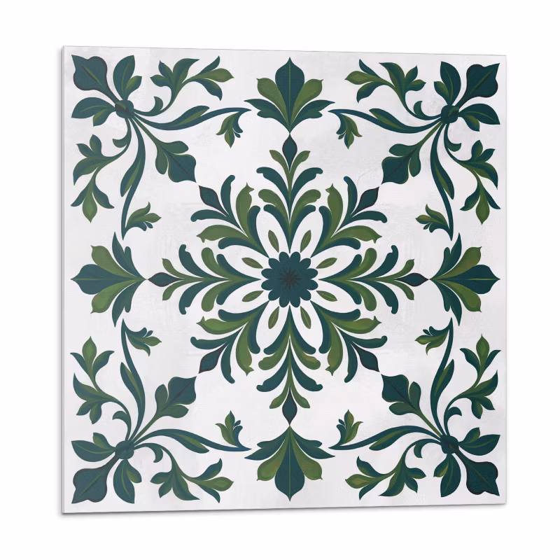 Kafelki samoprzylepne Wallfluent 20×20 cm Ornamenty z motywem roślinnym 20 szt. 4070095566893
