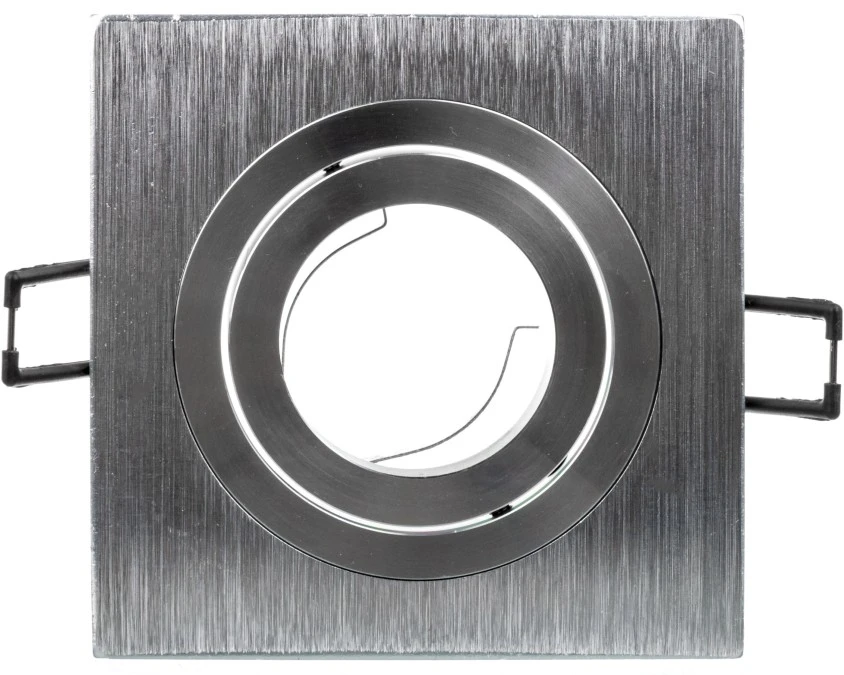 Sufitowa oprawa punktowa MORENA, IP20, kwadrat, inox