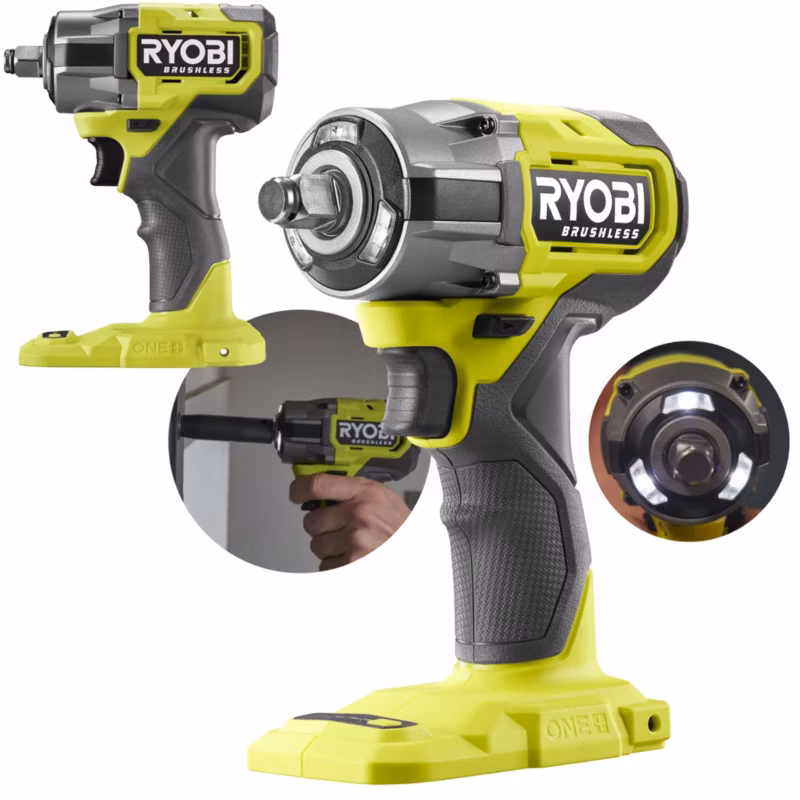 KLUCZ UDAROWY RYOBI 450Nm 1/2″ BEZSZCZOTKOWY 18V ONE+ 1 szt.