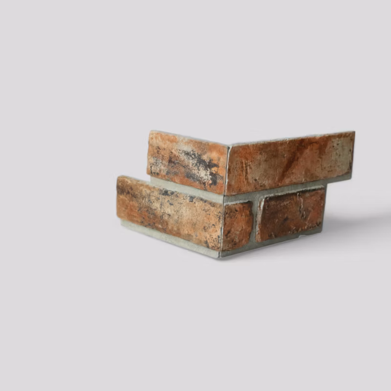 Kamień dekoracyjny cegła MaxStone Avella Czerwona/Red narożnik 1mb 1 op.