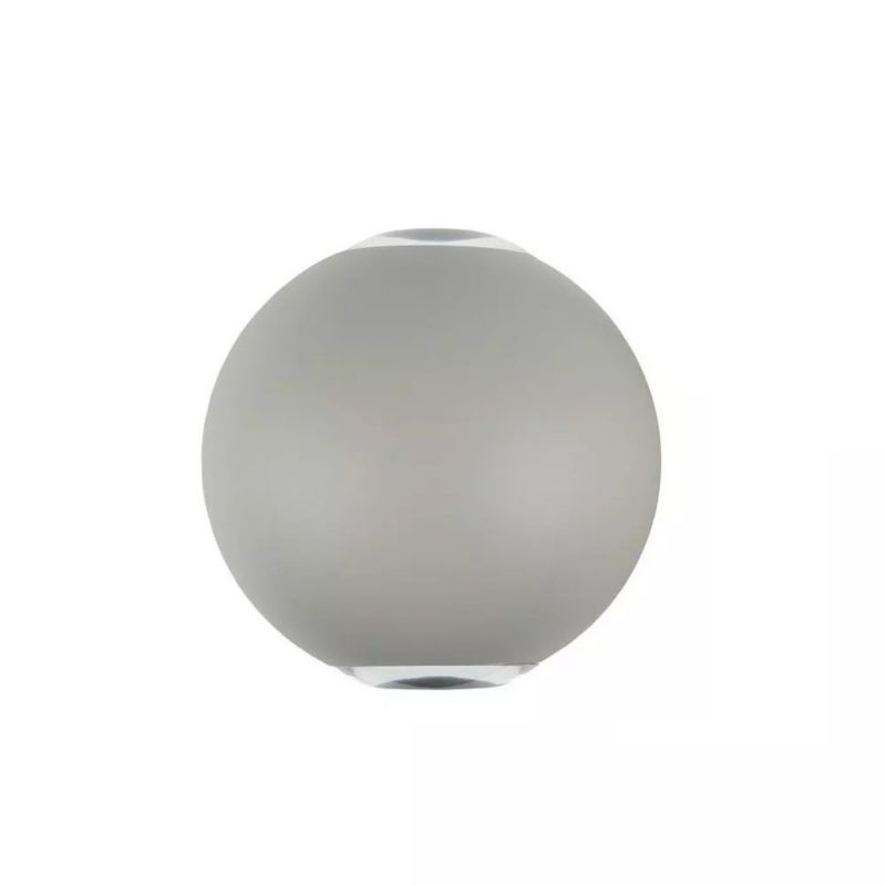 Kinkiet ścienny zewnętrzny V-TAC szary LED 4W 4000K 476lm IP65 wym: 11,2 x 11,2 x 11,2 cm aluminium – 1 szt.