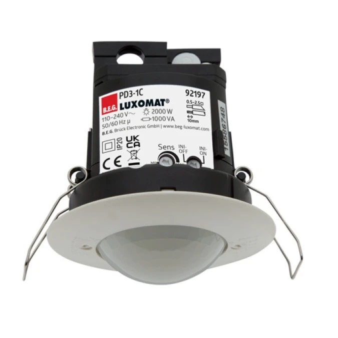 Sufitowy czujnik obecności 2000W 360st. IP20 PD3‑1C‑FC 92197