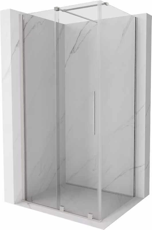 Kabina prysznicowa Mexen Velar rozsuwana 90 x 80 cm transparent nikiel szczotkowany 1 szt.