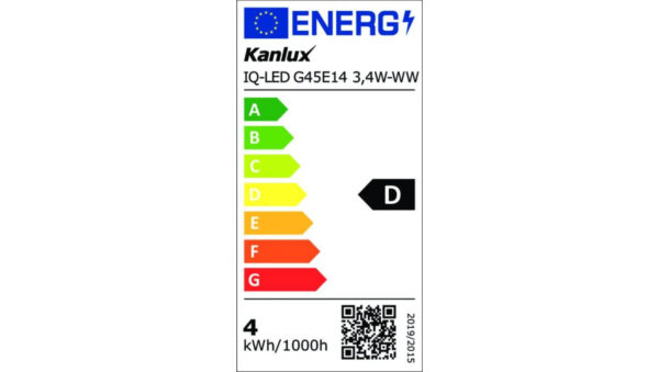 Żarówka LED E14 IQ-LED G45E14 3,4W-WW 470lm 2700K barwa ciepła Ra90 3 lata Gwarancji kulka 36688