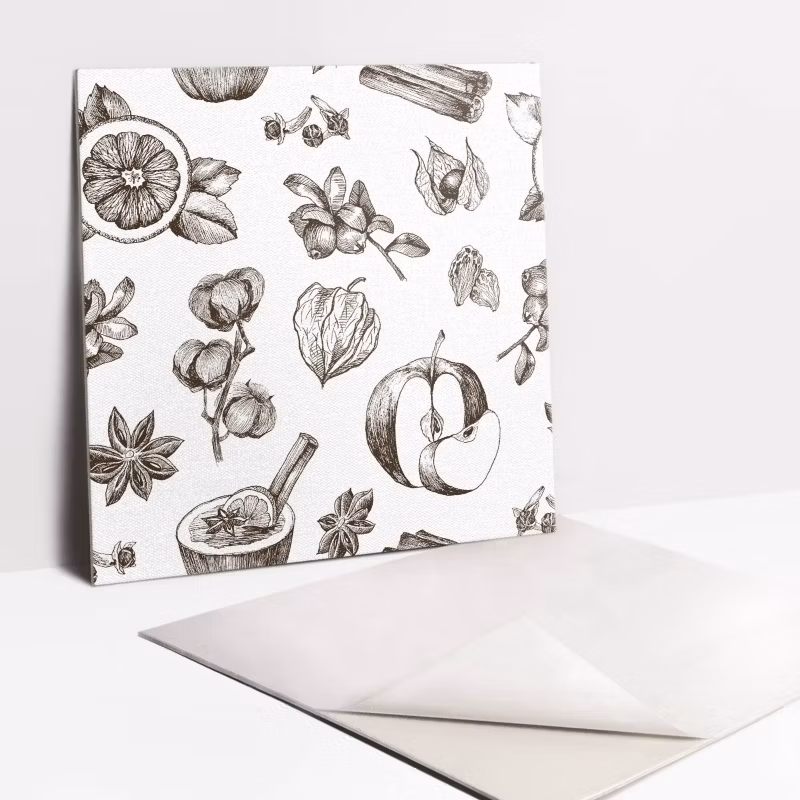 Kafelki samoprzylepne Tulup 30×30 cm Jabłko i cynamon 9 szt.