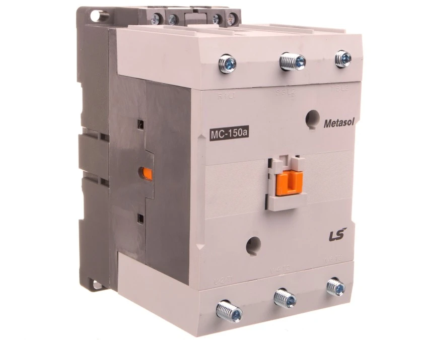 Stycznik LS Electric, 150A w AC‑3, moc 75kW, napięcie cewki 24VDC, styki pomocnicze 1a1b 1386000400 MC‑150A 24VDC 1A1B