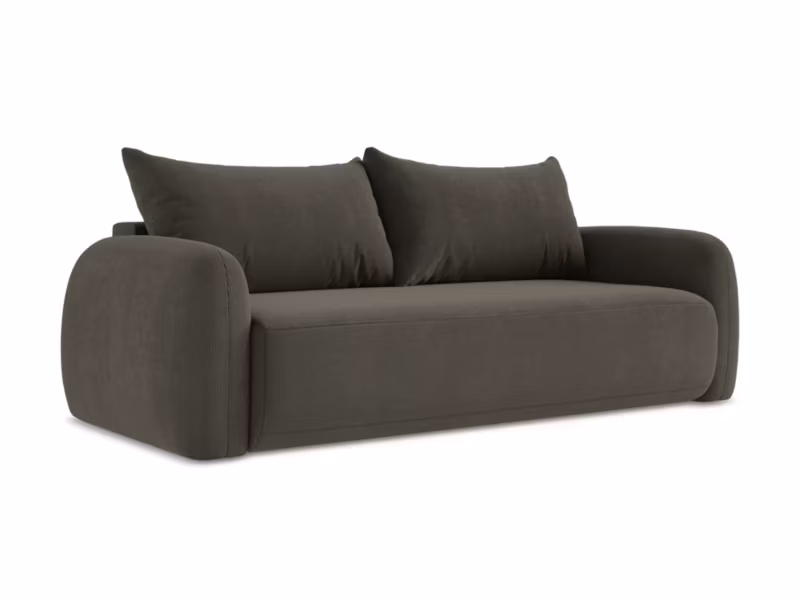 Kanapa 3-osobowa z funkcją spania LaMiaSofa Amalfi z tkaniny strukturalnej 250×112 cm kreci 1 szt.