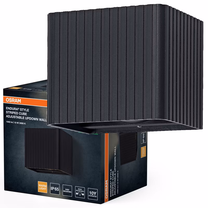 Kinkiet Ogrodowy Endura Osram Lampa Elewacyjna LED 15W 330lm 3000K Szary IP65 1 szt.