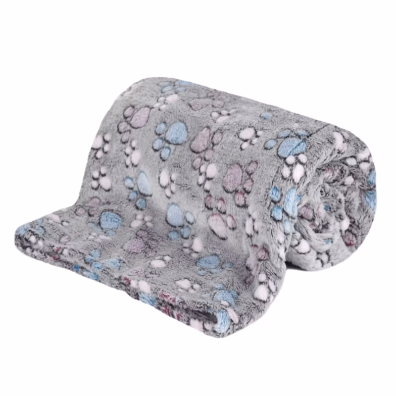 Koc polarowy Aio Factory 100×70 poliestrowy ciepły łapy ciemne 1szt