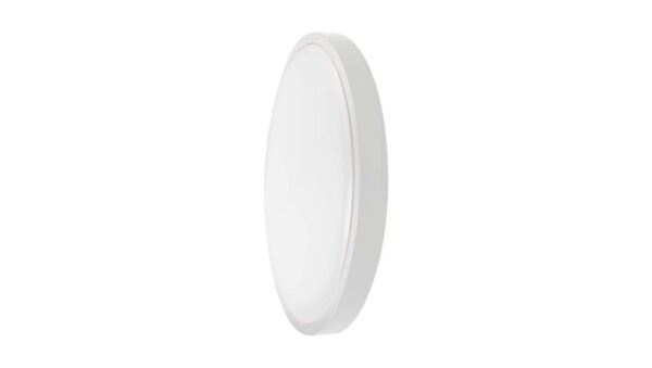 Plafoniera LED 24W 2400lm 4000K IP44 Okrągła fi295 Mleczny Biała Ramka z mikrofalowym czujnikiem ruchu 7663