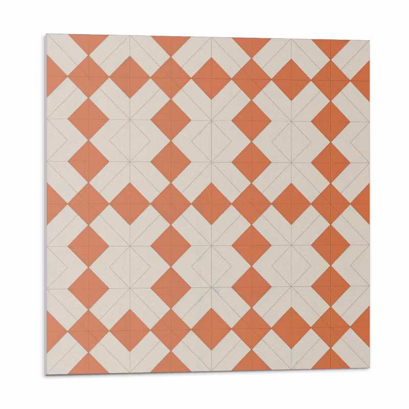 Kafelki samoprzylepne Wallfluent 20×20 cm Siatkowy motyw rombowy 20 szt.