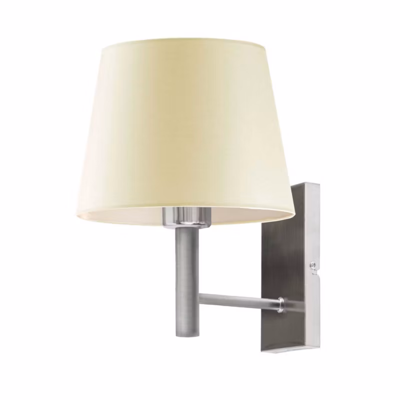 Kinkiet Volta Light Factory Grand Stal szczotkowana/Ecru Abażur 1xE27 1szt.