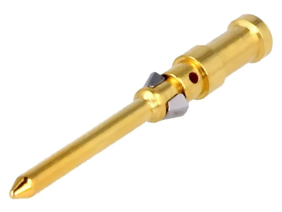 Styk męskie stop miedzi złocony 0,5mm2 20AWG Han D HMC 10A 09152006123
