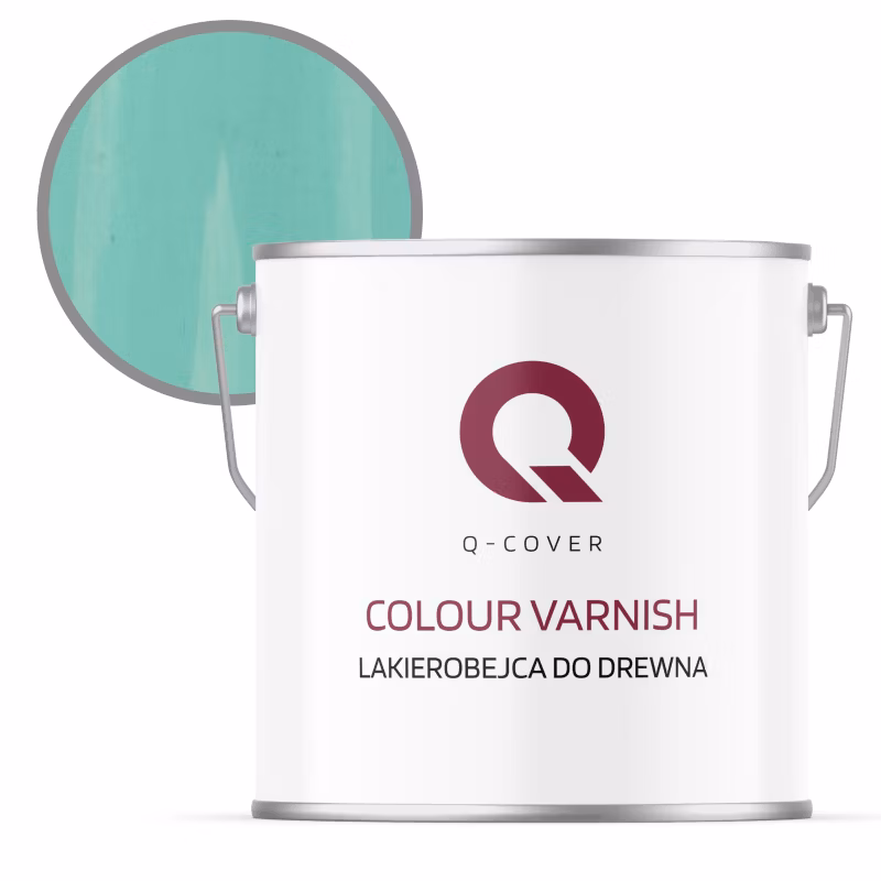 Lakierobejca do Drewna 3w1 Q-Cover Turkusowy H1441 Półmat 5L