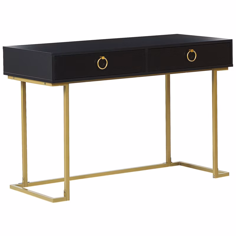 Konsola Westport Czarny/ złoty 115 cm 50 cm z szufladami 1 szt.