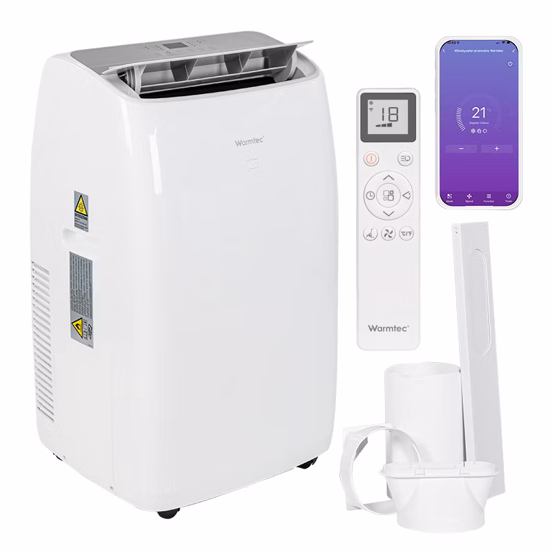 Klimatyzator przenośny Warmtec 4,1kW 46m2 osuszacz grzanie 4w1 WiFi Froya KP41W 1szt.