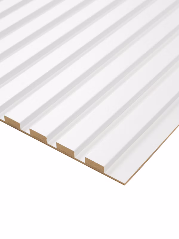 Lamele Ścienne Białe na Białym Filcu SunWood Panele Dekoracyjne 275×46 1 szt.