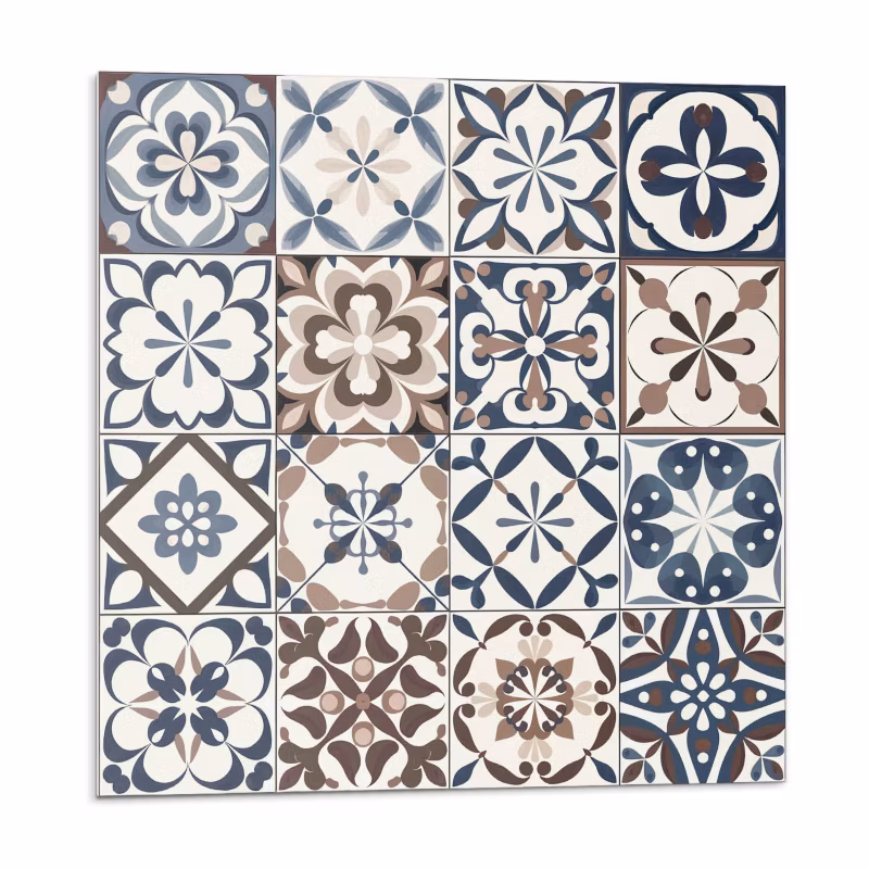 Kafelki samoprzylepne Wallfluent 20×20 cm Dekoracyjne wzory płytek 20 szt.