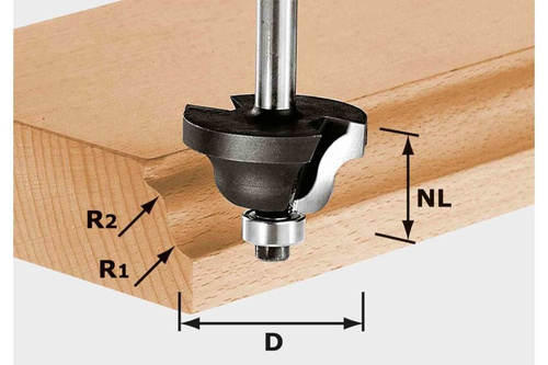 Frez dwuprom. HW D31,7/R4/R4 KL Festool 491029