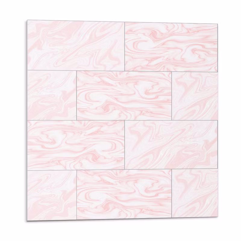 Kafelki samoprzylepne Wallfluent 50×50 cm Stylowe fale w marmurowym wzorze 4 szt.