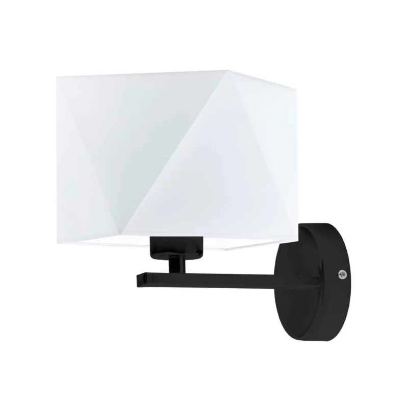 Kinkiet Volta Light Factory Simple Czarny/Biały Abażur 1xE27 1szt. 5903628522341